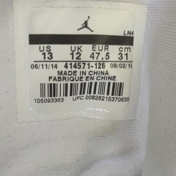 NIKE AIR JORDAN RETRO 13 XIII GREY TOE MEN… - Picture 5 of 10